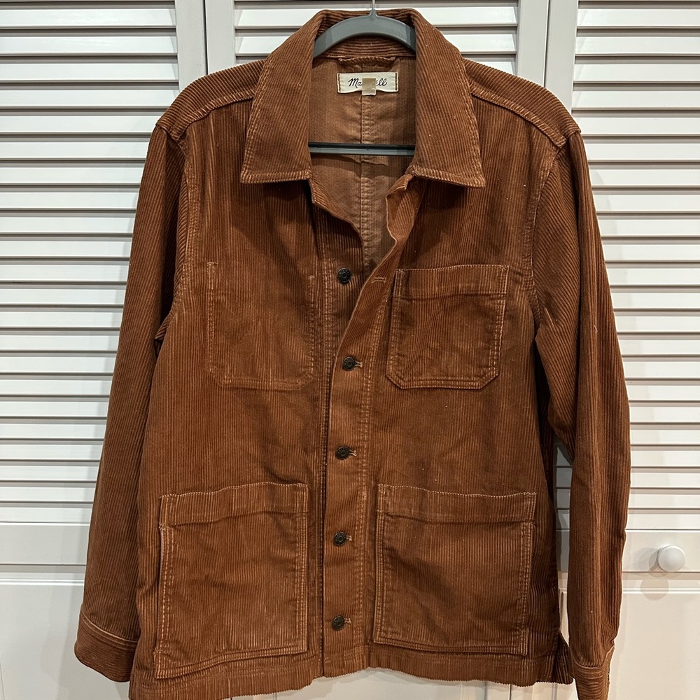 Madewell Men's Copper Corduroy Shirt Jacket